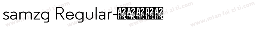 samzg Regular字体转换